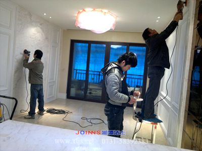 別墅大理石墻面翻新打磨